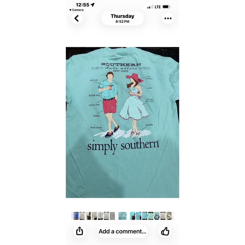 NEW-Simply Southern~MEDIUM~ date Attire Short Sleeve